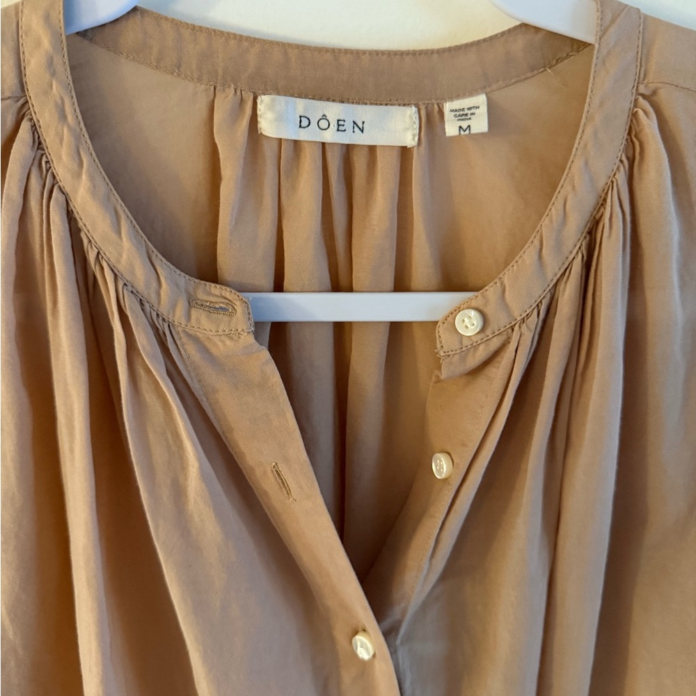 Doen Jane Blouse in Dark Blush - Picture 3 of 7